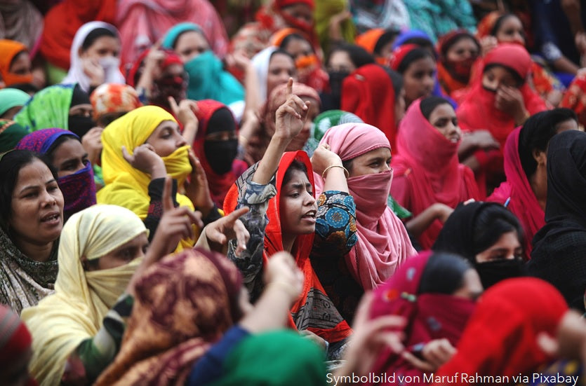 Symbolbild: Demonstration von Näherinnen in Bangladesch