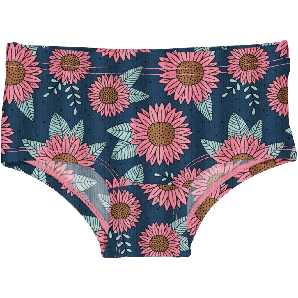 Kinderslip aus nachhaltiger Biobaumwolle mit Sonnenblumen