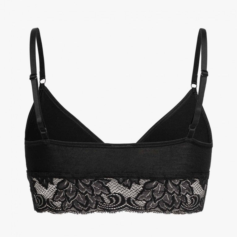 Bralette Amélie mit Spitzenbund, von hinten