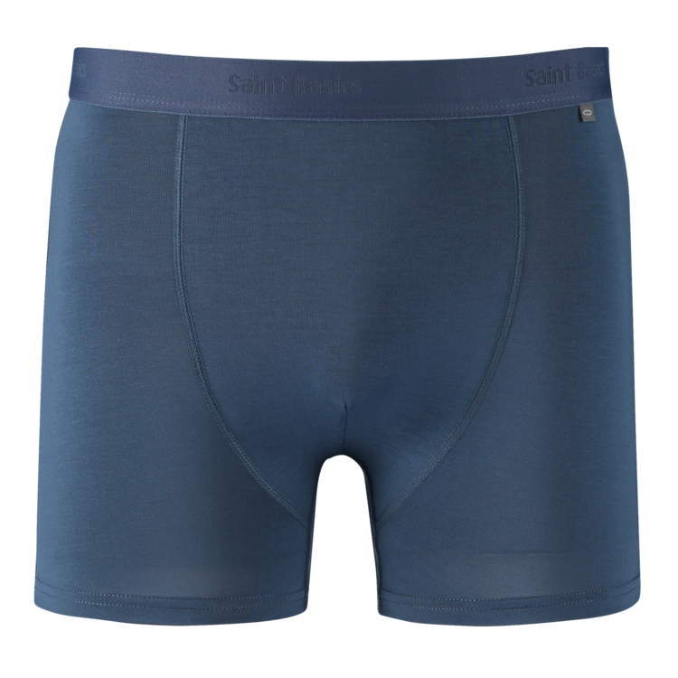 Nachhaltige Boxershorts von Saint Basics aus Eukalyptus - Dunkelblau